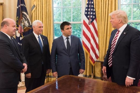 П. Климкин и Президент США Д. Трамп