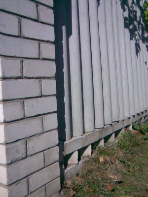Построенный забор